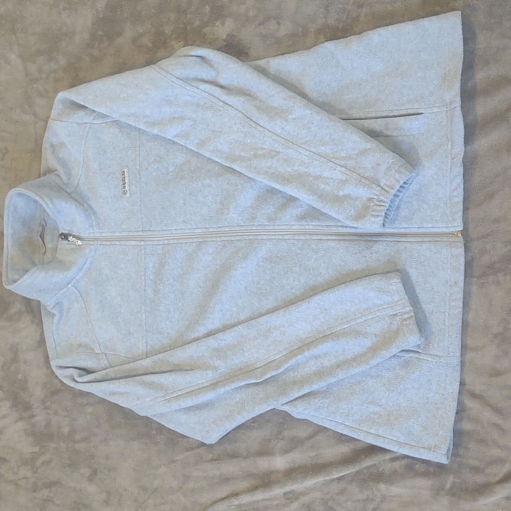 Magellan outdoors grey zip up jacket women's 2xl